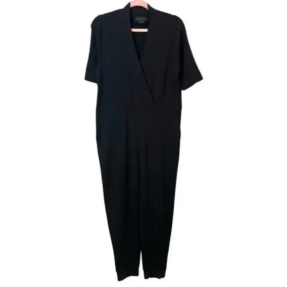 Hatch Maternity Jumpsuit Womens Size 1 Small Black Nurse to Errands Knit Jogger - Picture 1 of 8